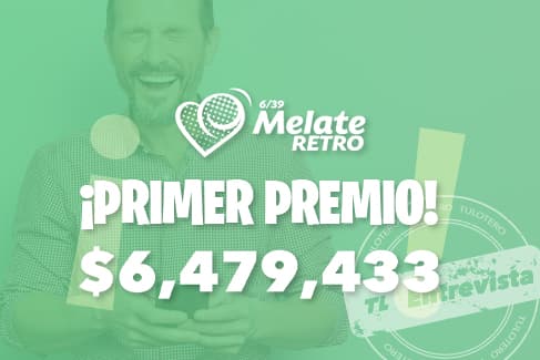 ¡Usuario de TuLotero se ganó la bolsa de Melate Retro de $6,479,433!