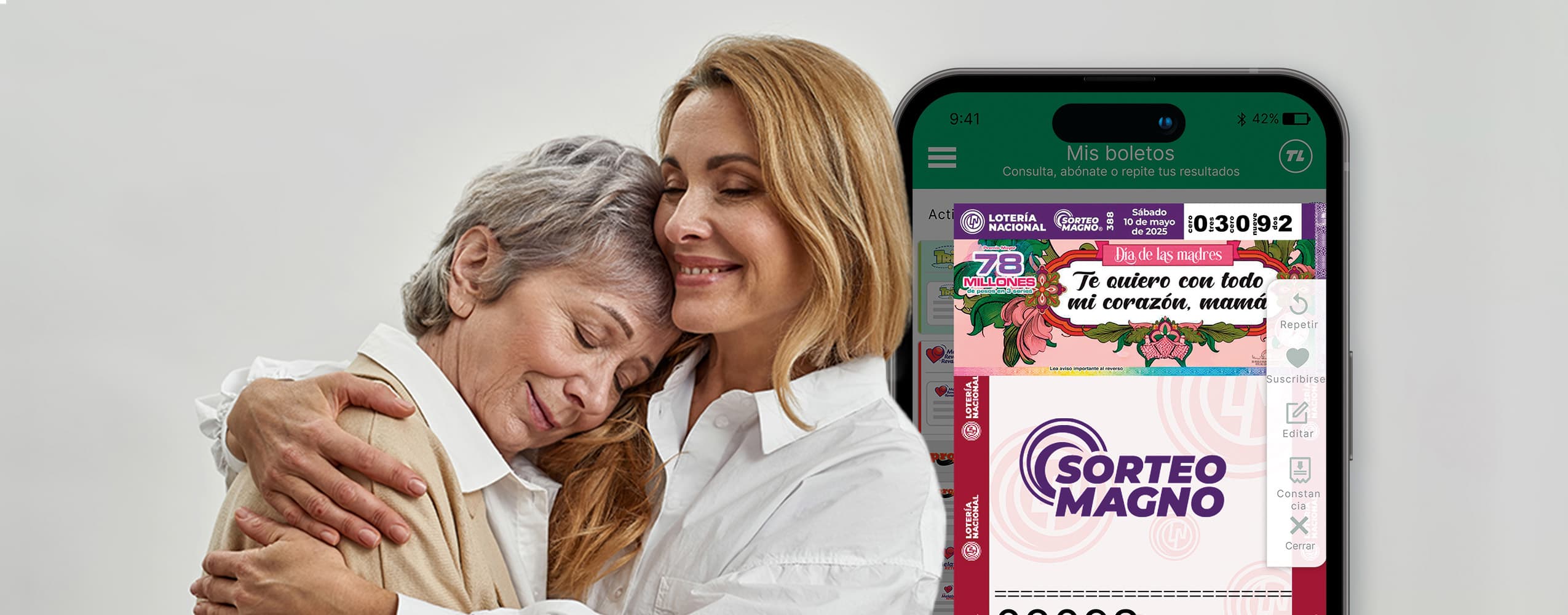 Sorprende a mamá en su día con el Sorteo Magno