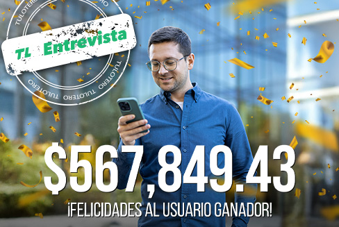 Tris 34424 premia a jugador de 34 años en TuLotero con $567,849