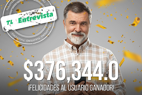 Un sueño lo hace ganar $376,344.08 con Tris 34493 en TuLotero
