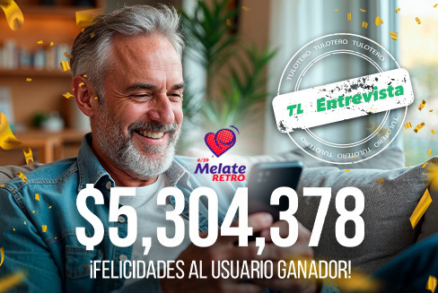 Gana premio de $5,304,378.76 en Melate Retro en TuLotero.