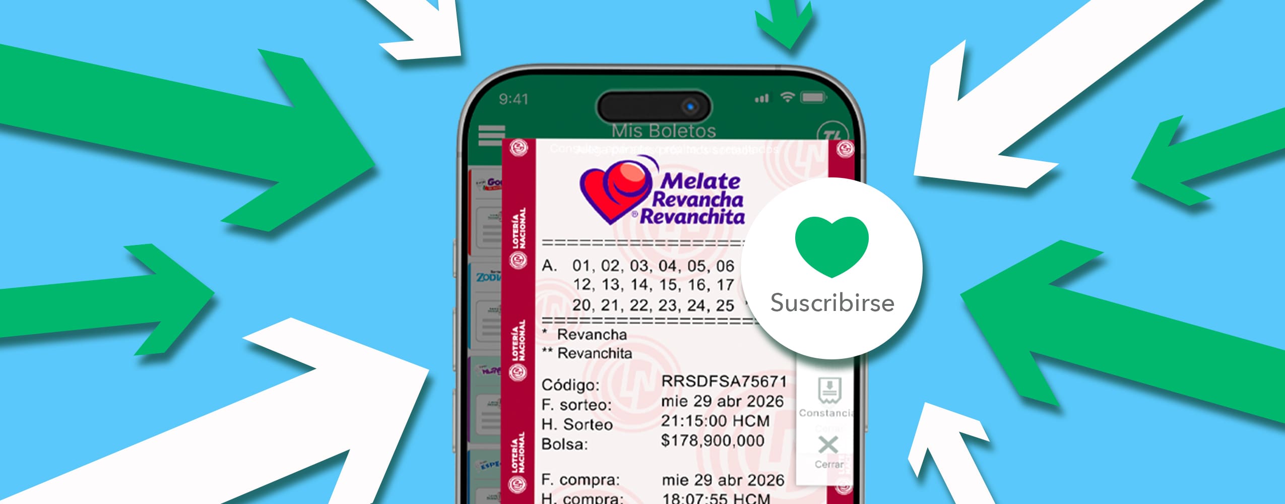 Suscribirse en TuLotero: no olvides tu jugada de Melate