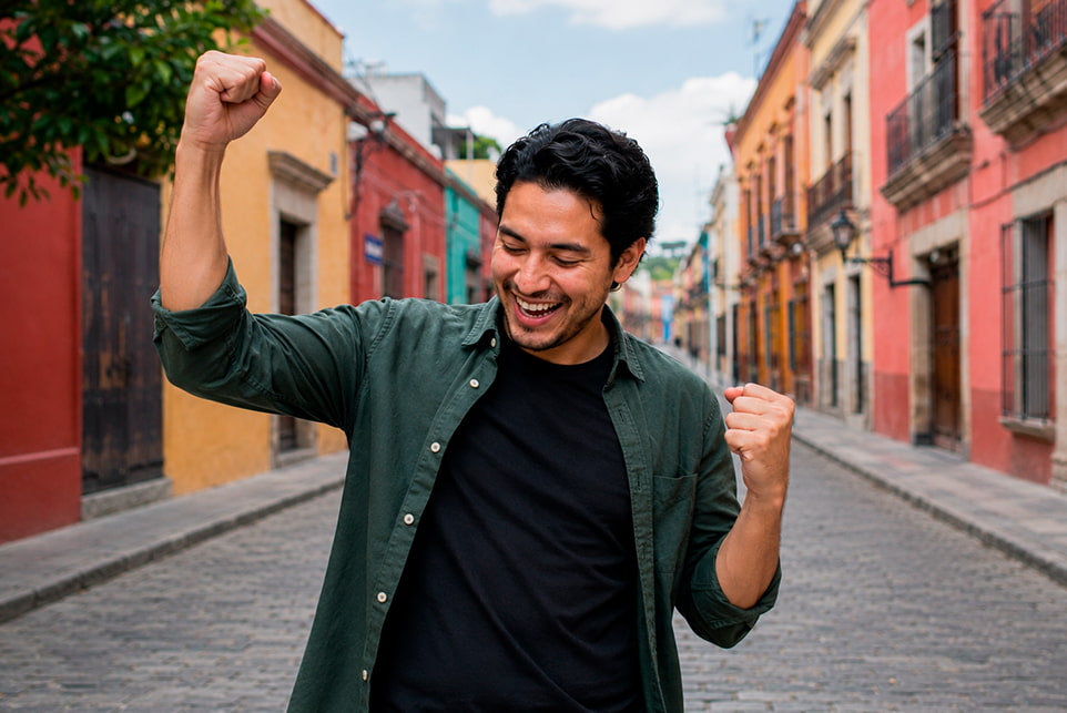 Entrevista al Ganador de Progol que celebra su premio en México