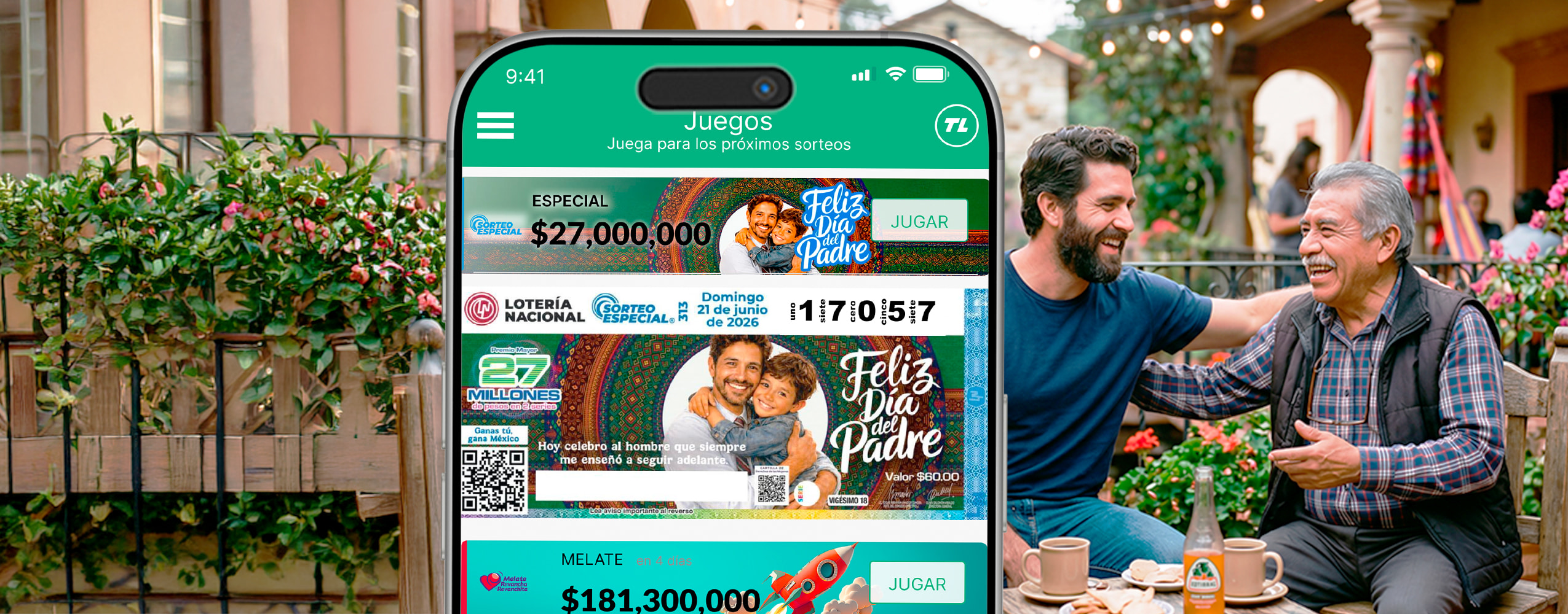 Sorteo Especial Día del Padre: $27 millones para celebrar a papá