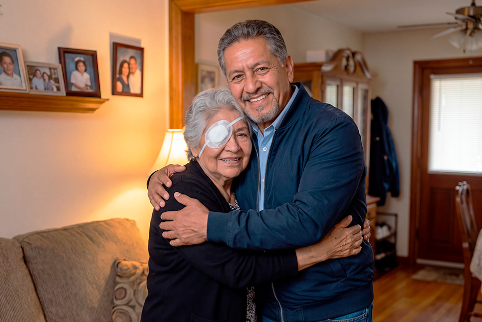 Ganador de un doble premio en Tris
abraza a su mamá de 82 años